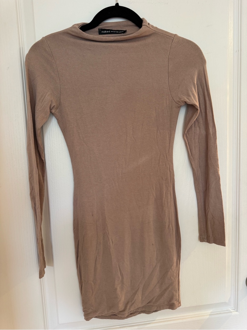 Women’s Naked Wardrobe Beige mini dress